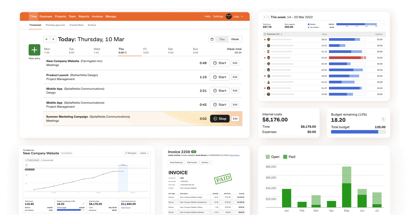 Time Tracking and Invoicing System at  Detroit city